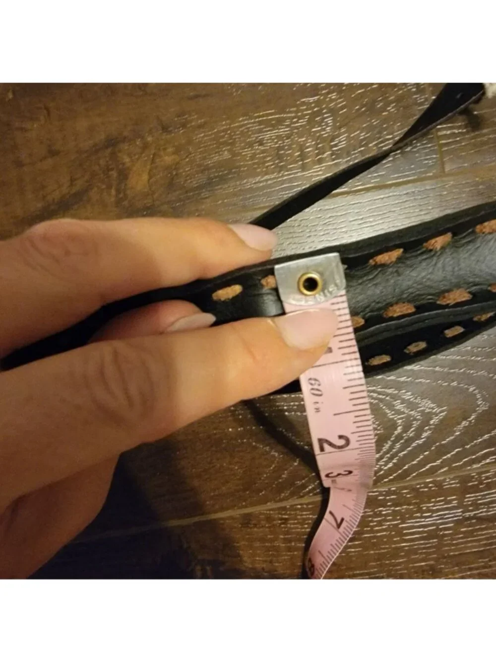 Free People Lucky Stars Leather Pocket Belt Country Western Festival Womens S M
